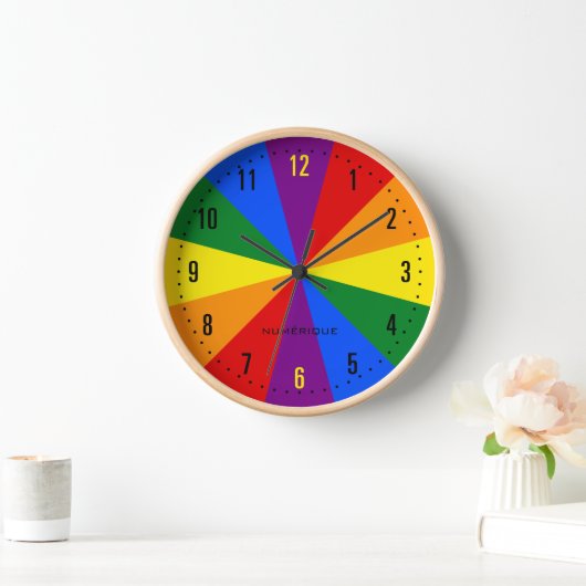 Rainbow LGBTQ Flag American Pride Diversity Uhr (Zuhause)