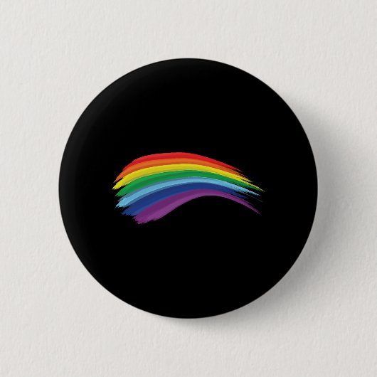 Rainbow Lgbtq Gay Button (Vorderseite)