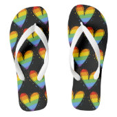 Rainbow LGBTQ Liebe Badesandalen (Fußbett)