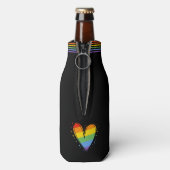 Rainbow LGBTQ Liebe Flaschenkühler (Flasche Rückseite)