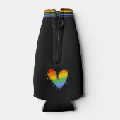 Rainbow LGBTQ Liebe Flaschenkühler (Rückseite)