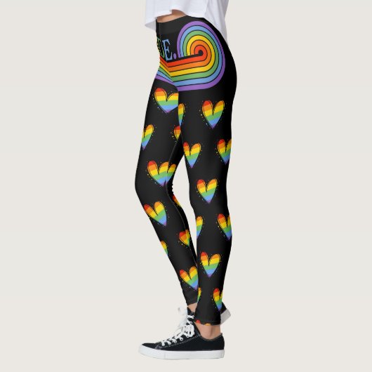 Rainbow LGBTQ Liebe Leggings (Links)
