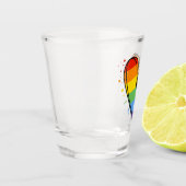 Rainbow LGBTQ Liebe Schnapsglas (Links)