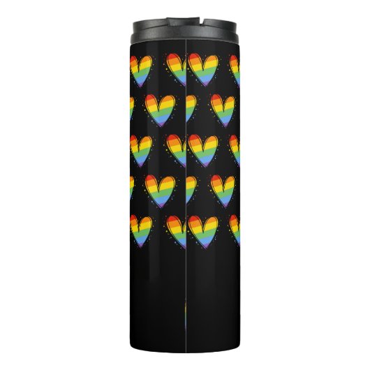 Rainbow LGBTQ Liebe Thermosbecher (Rückseite)