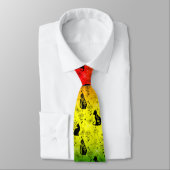 Rainbow LGBTQ Pride Black Cat - Mystische Hexe Krawatte (Gebunden)