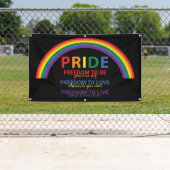 Rainbow LGBTQ Pride ist Freedom Gay Rights Banner (Insitu)