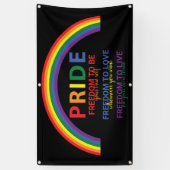 Rainbow LGBTQ Pride ist Freedom Gay Rights Banner (Vertikal)