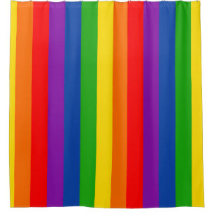 Rainbow LGBTQ+ Prix Flag, Gay Pride Colors Duschvorhang