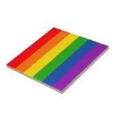 Rainbow LGBTQ+ Prix Flag, Gay Pride Colors Fliese (Seite)