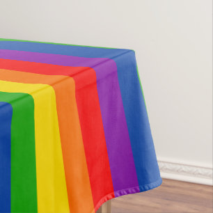 Rainbow LGBTQ+ Prix Flag, Gay Pride Colors Tischdecke