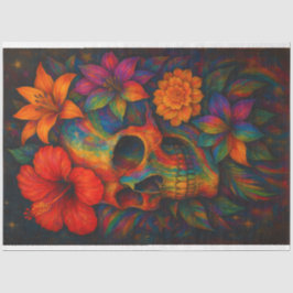 Rainbow LGBTQ Prix Skull Decoupage Paper Seidenpapier