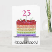 Rainbow LGBTQ Stolz cake Birthday Card Karte (Vorderseite)