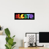 Rainbow #LGBTQ Text Poster (Heimbüro)