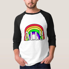 Rainbow LGBTQIA+ Allegie | Stolperflagge T-Shirt