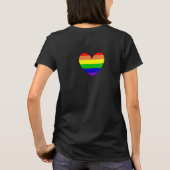 Rainbow LGBTQIA+ Allegie | Stolperflagge T-Shirt (Rückseite)