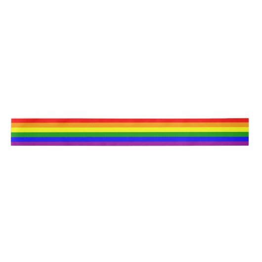Rainbow LGBTQIA+ Flag Satinband (Vorderseite)