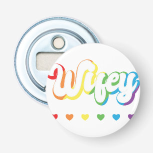 Rainbow LGBTQIA Lesbische Schwulenunterstützung Flaschenöffner
