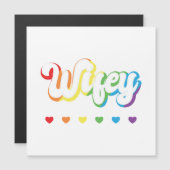 Rainbow LGBTQIA Lesbische Schwulenunterstützung Magnetkarte (Vorne/Hinten)