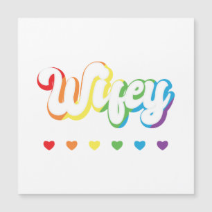 Rainbow LGBTQIA Lesbische Schwulenunterstützung Magnetkarte