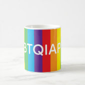 Rainbow "LGBTQIAPN+" Mug Kaffeetasse (Mittel)