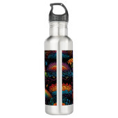 Rainbow LGBYQ Design Edelstahlflasche (Rückseite)
