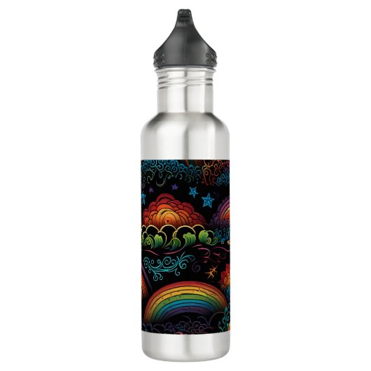 Rainbow LGBYQ Design Edelstahlflasche (Rechts)