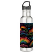 Rainbow LGBYQ Design Edelstahlflasche (Vorderseite)