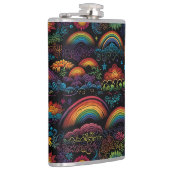 Rainbow LGBYQ Design Flachmann (Rechts)