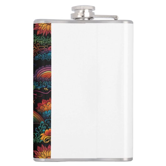 Rainbow LGBYQ Design Flachmann (Rückseite)