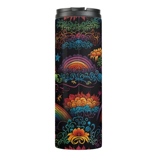 Rainbow LGBYQ Design Thermosbecher (Rückseite)