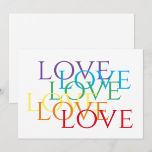 RAINBOW LIEBE 12x18 Flat Card Karte