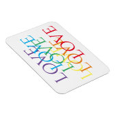 RAINBOW LIEBE 3x4 Flexible Magnet (Rechte Seite)