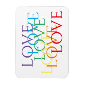 RAINBOW LIEBE 3x4 Flexible Magnet (Vertikal)