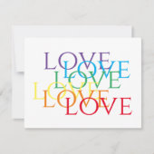 RAINBOW-LIEBE 4.25x6.25 Flachkarte Karte (Vorderseite)
