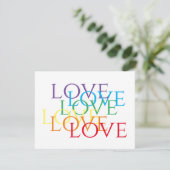 RAINBOW-LIEBE 4.25x6.25 Flachkarte Karte (Stehend Vorderseite)