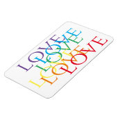 RAINBOW LIEBE 4x6 Flexible Magnet (Linke Seite)