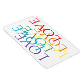 RAINBOW LIEBE 4x6 Flexible Magnet (Rechte Seite)