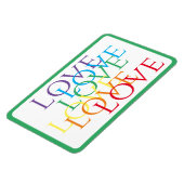 RAINBOW LIEBE 4x6 Flexible Magnet / Green (Linke Seite)