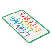 RAINBOW LIEBE 4x6 Flexible Magnet / Green (Rechte Seite)