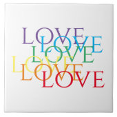 RAINBOW LIEBE 6x6 Keramik Tile Fliese (Vorderseite)