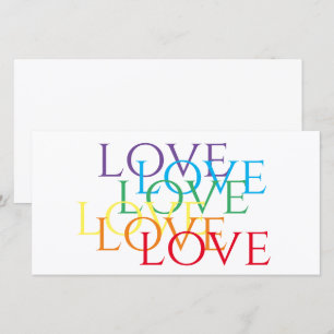 RAINBOW-LIEBE 8x4-Flachkarte Karte