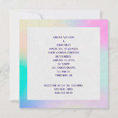 Rainbow-Liebe auf Birke Einladung (Rückseite)