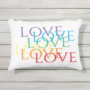 RAINBOW LIEBE Außenkissen Kissen Für Draußen