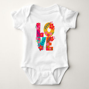 Rainbow-Liebe Baby Strampler