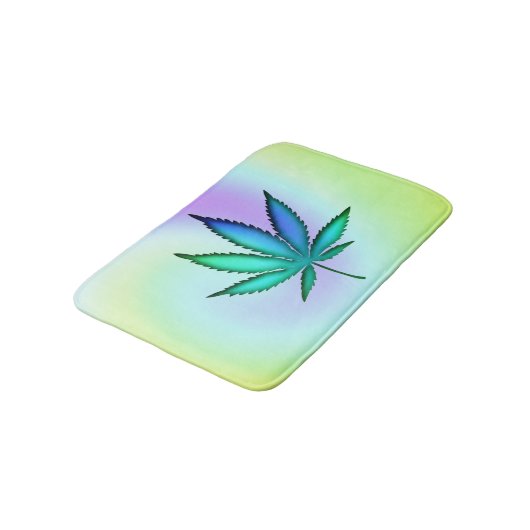 Rainbow-Liebe Badematte (Schrägansicht)