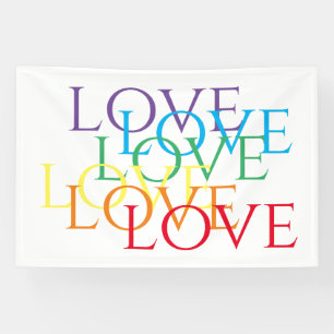 RAINBOW LIEBE Banner 4'x6'