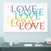 RAINBOW LIEBE Banner 4'x6' (Messe)
