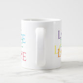 RAINBOW LIEBE Big White Tasse (Rückseite)