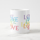 RAINBOW LIEBE Big White Tasse (Vorderseite)