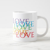 RAINBOW LIEBE Big White Tasse (Rechts)